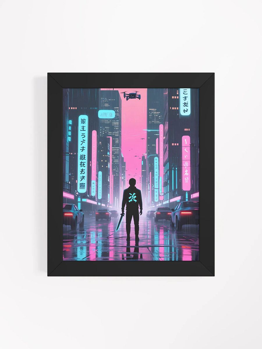 Neon Samurai Framed Poster product image (4)