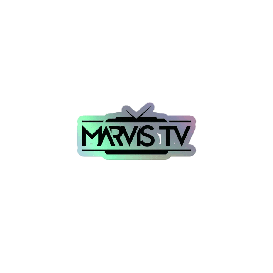 Marvis logo holographic sticker product image (1)
