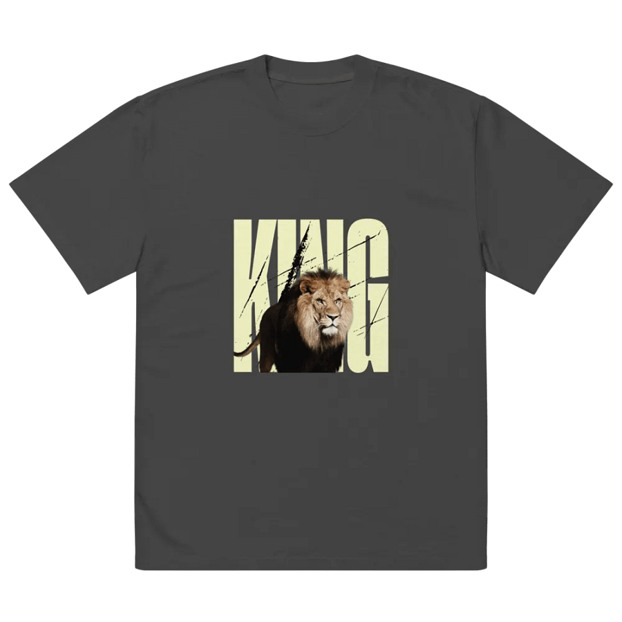 Wild Lion Graphic Oversized Tee product image (5)