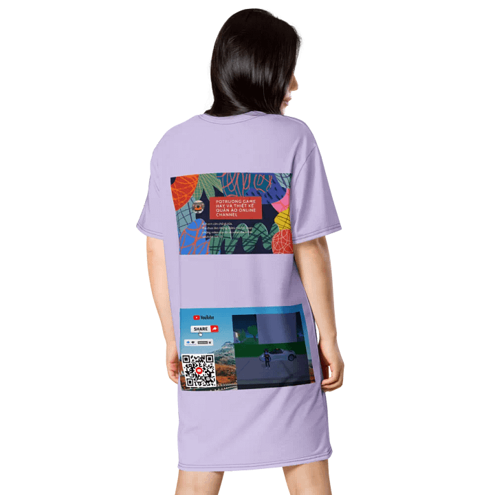 Váy thun in toàn thân/Full body printed T-shirt dress product image (2)