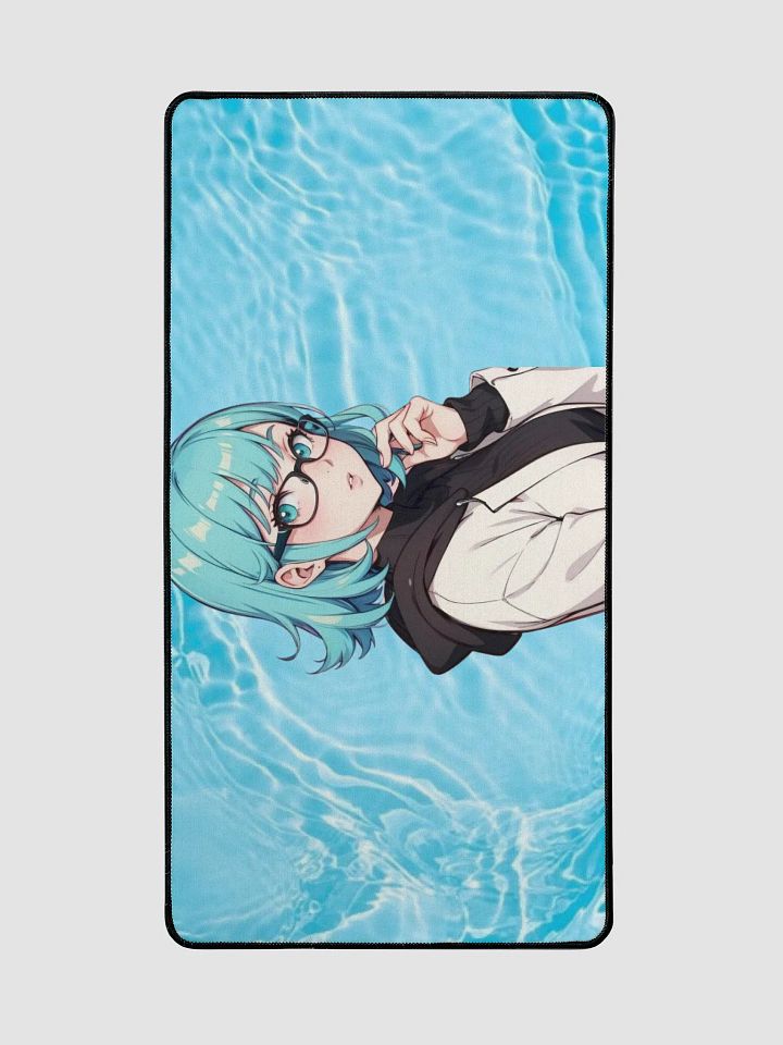 (Aqua WAIFU) K Desk Mat 15.5" x 31.5" product image (2)