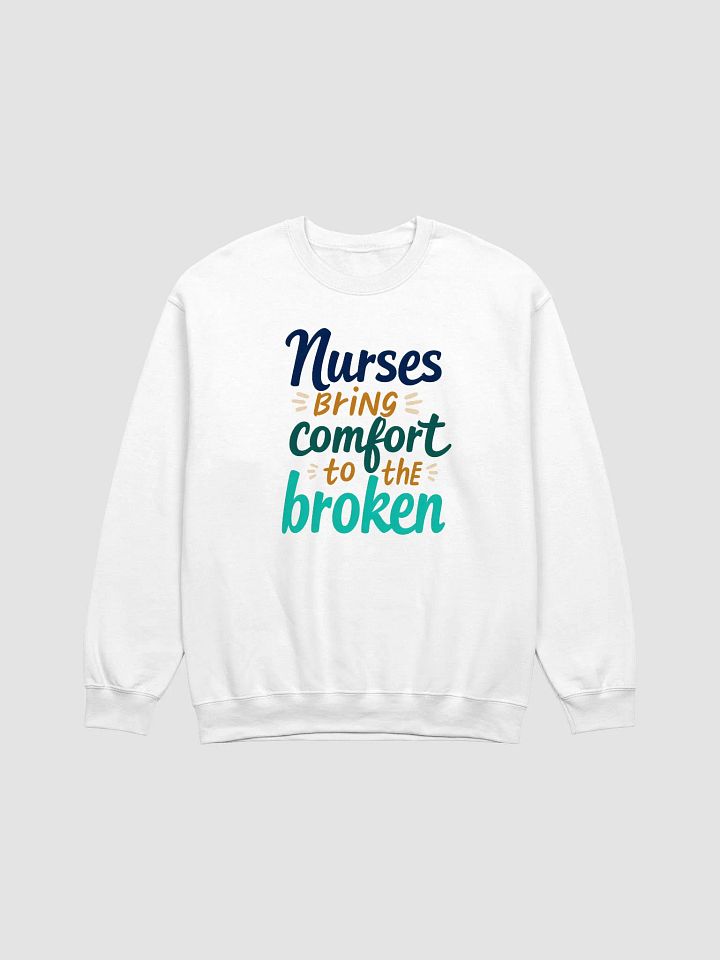Comforting Nurses Typography Sweatshirt product image (6)