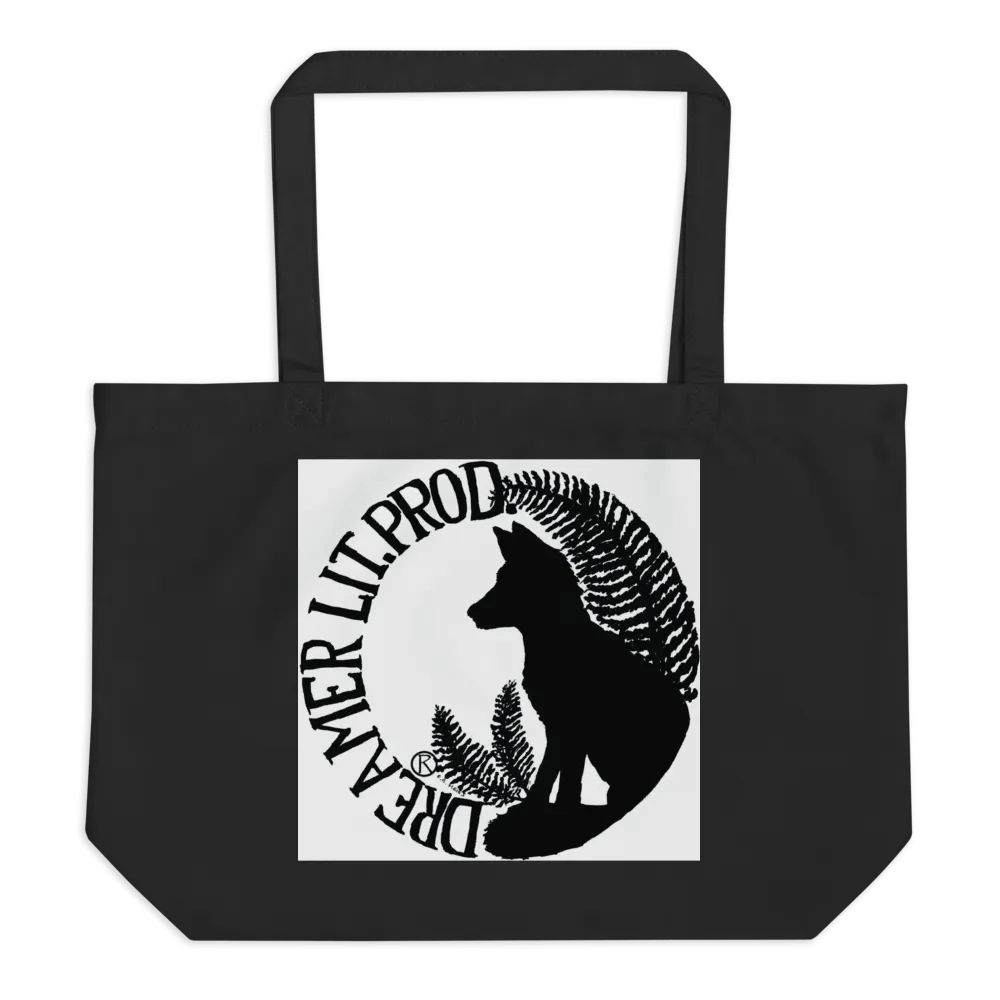 Dreamer Books Giant Deer Tote Bag (Black/printed 2-sides) product image (2)