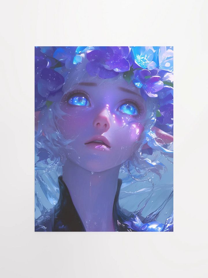 Ethereal Blue Wreath Poster product image (1)