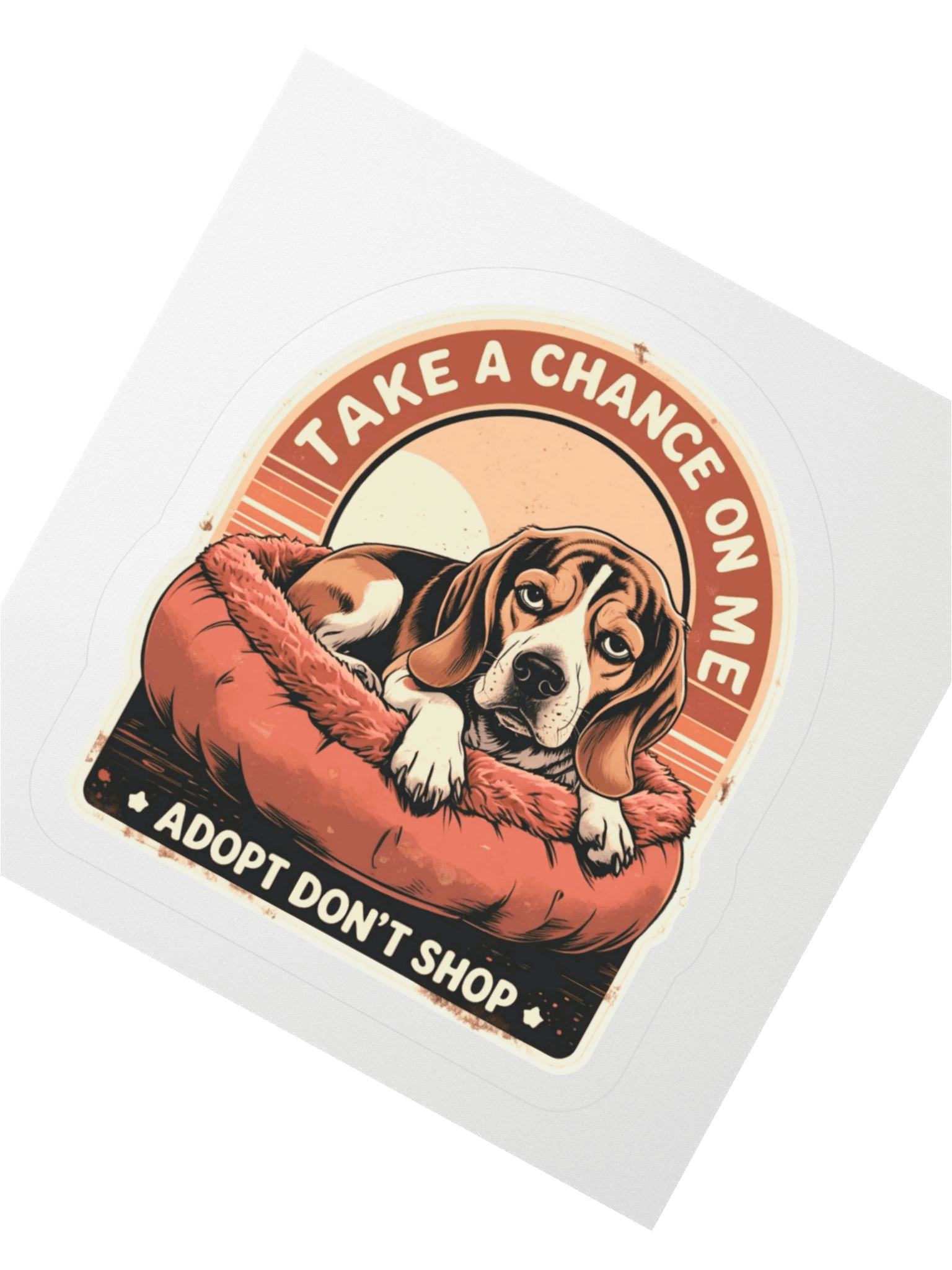 Adopt Don't Shop Dog Sticker product image (2)