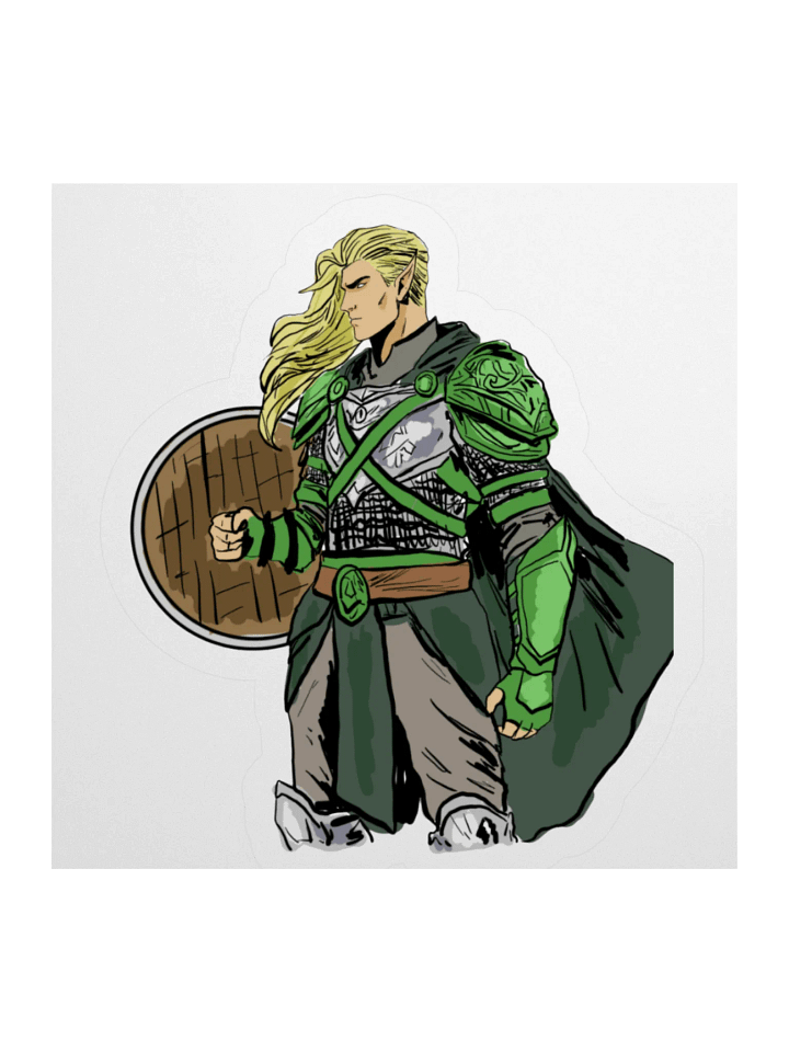 Elven Paladin Sticker product image (2)