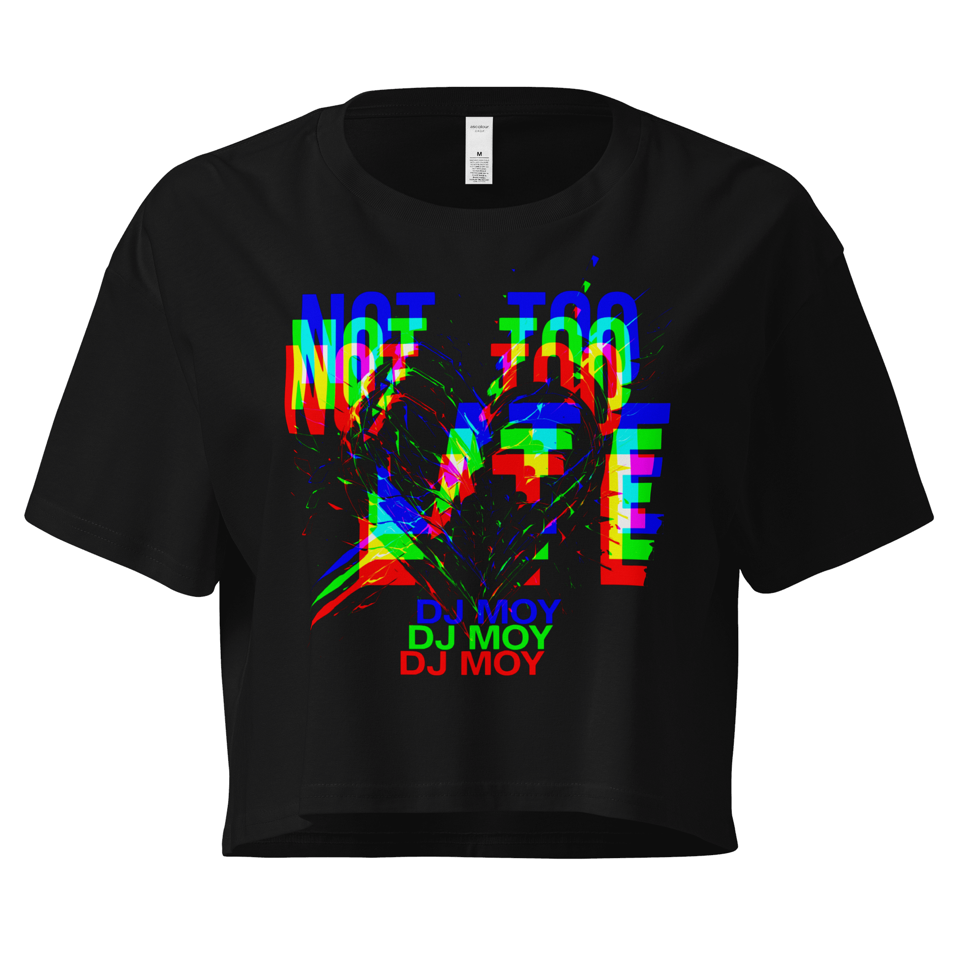 DJ Moy Crop Top - NOT TOO LATE (GLITCHED) product image (1)