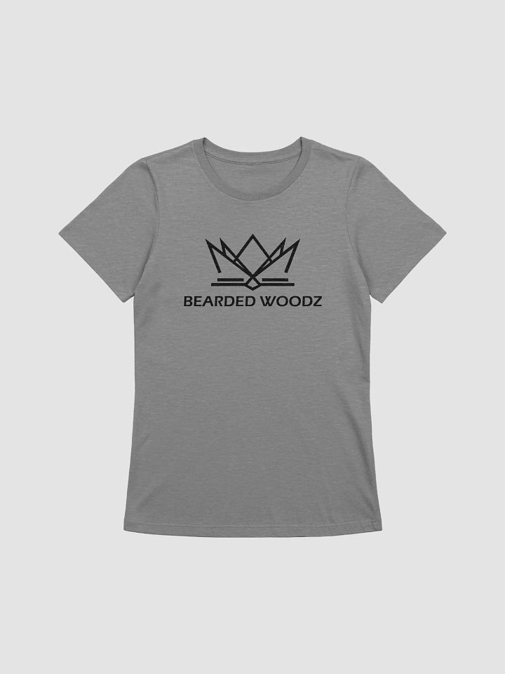 Women's Bearded Woodz Relaxed-fit T-Shirt (Black Embroidery) product image (1)