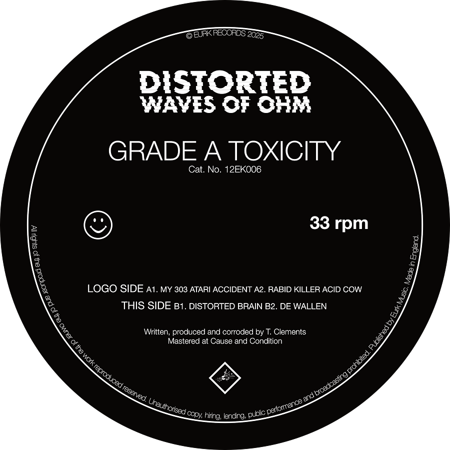 Distorted Waves Of Ohm - Grade A Toxicity 12" White Vinyl product image (2)