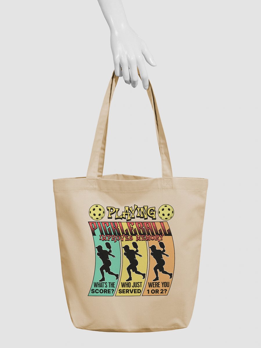 Playing Pickleball Improves Memory Ribbon Tote product image (6)