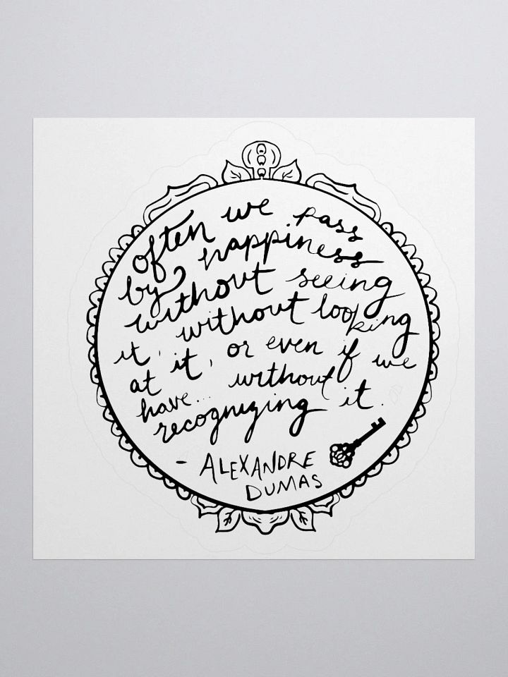 "Recognize Happiness" Sticker product image (1)