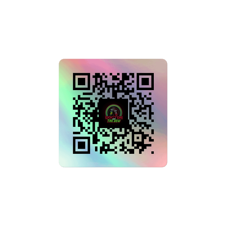 Doctor And The Dew – Twitch QR Code Sticker product image (1)