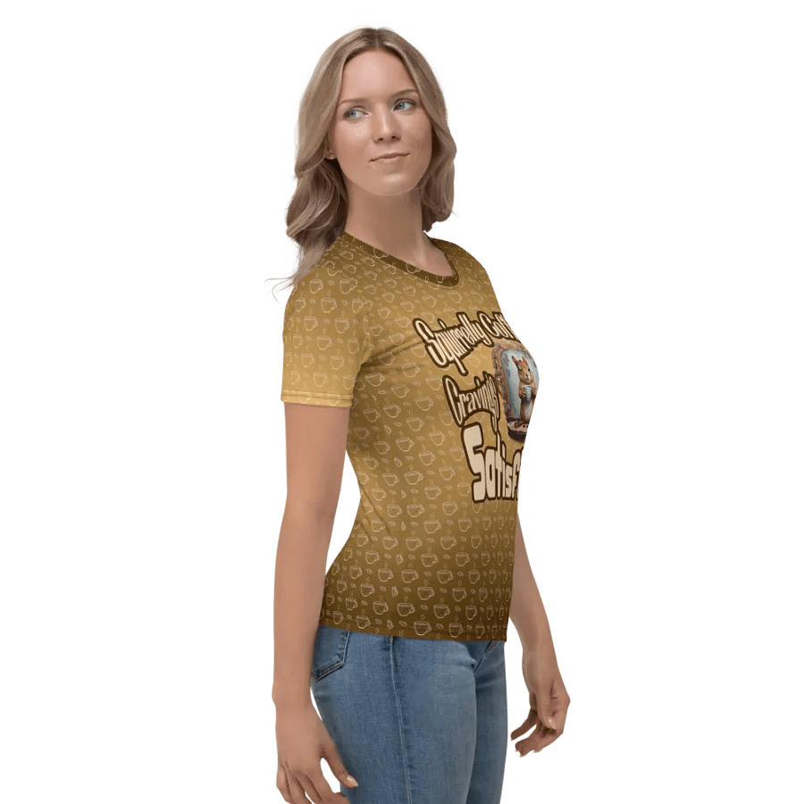 Squirrelly Coffee Cravings Satisfied All Over Print T-shirt product image (3)