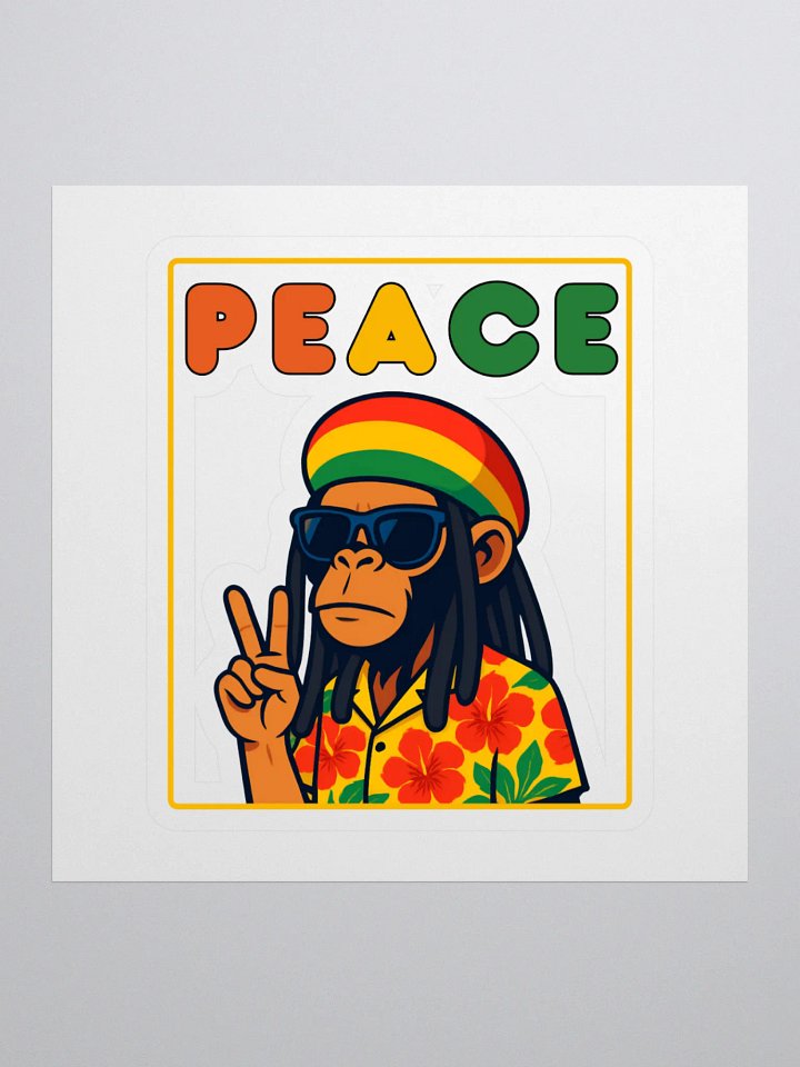 Peace Monkey Vinyl Stickers product image (2)