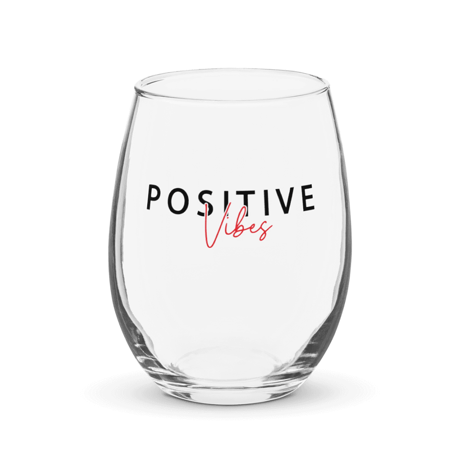 Positive Vibes Customizable Stemless Celebration Glass product image (1)