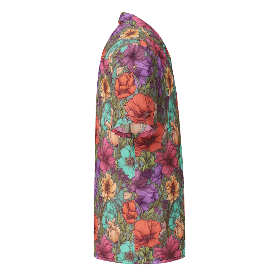 Rich Floral Pattern-Seamless Detailed Design Hawaiian Shirt product image (4)