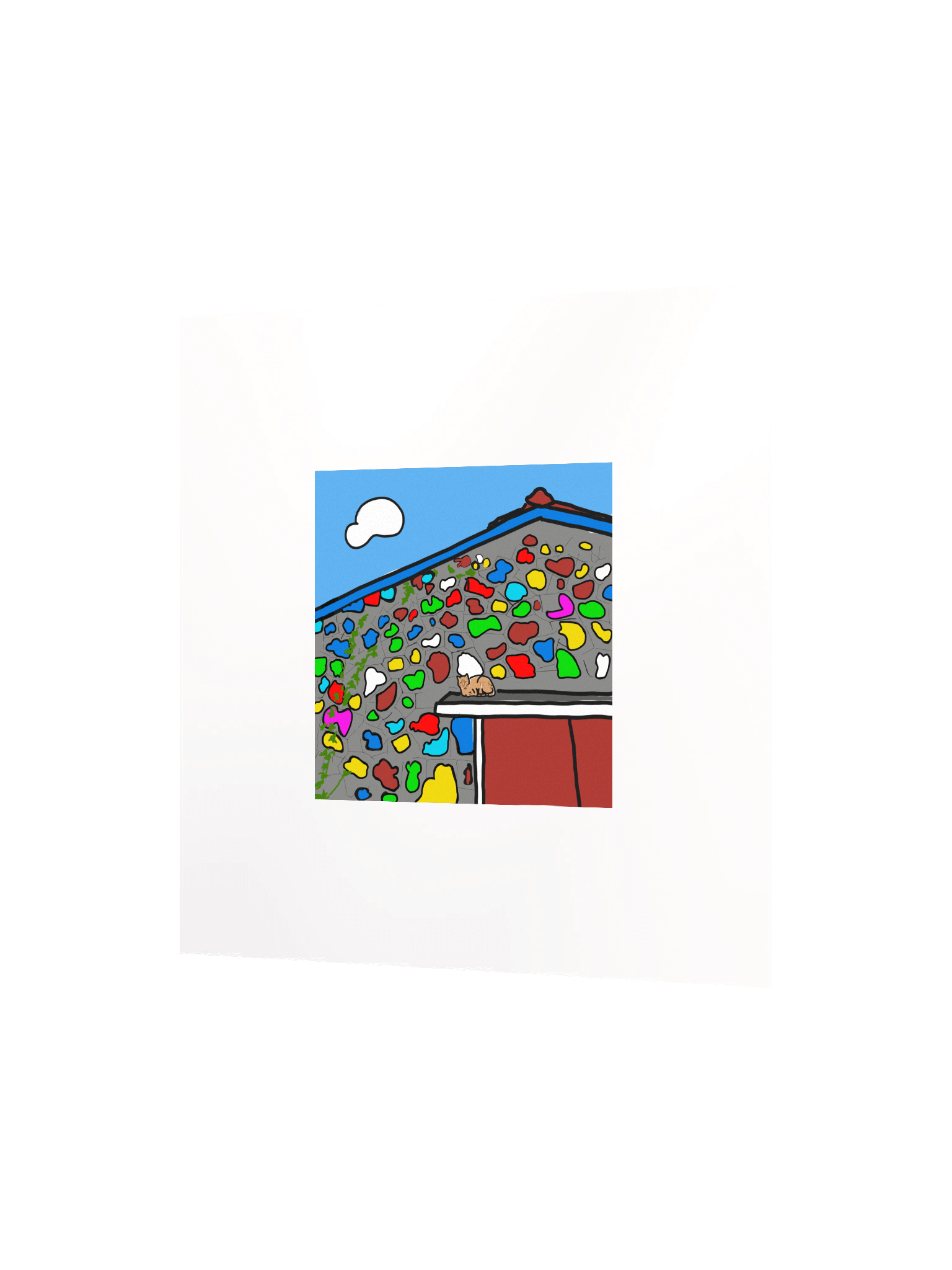 Jeju Island Art Poster - A cat #2 product image (2)