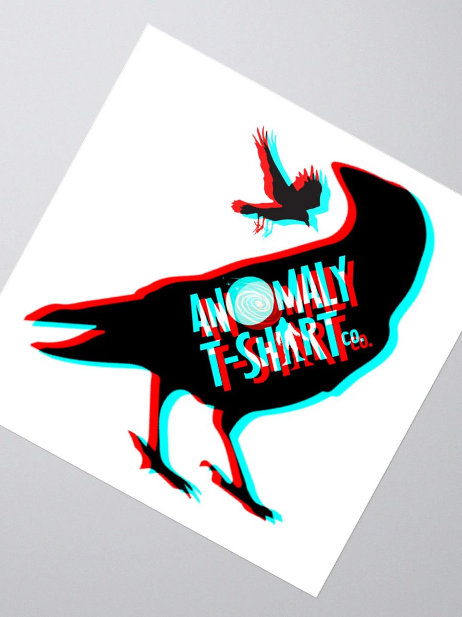 3D Anaglyph Raven Kiss Cut Stickers product image (3)
