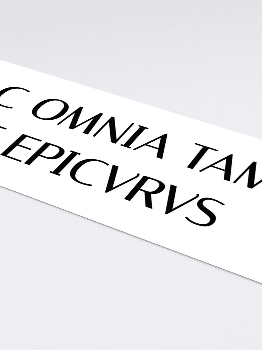 Epicurean Oath (Sticker) product image (4)