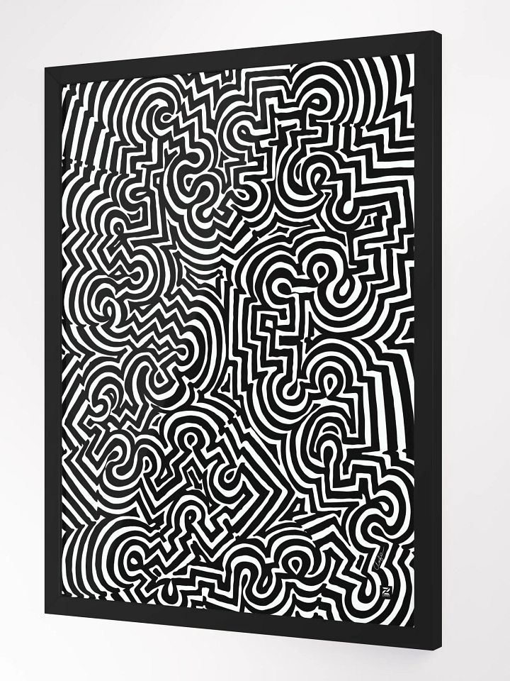 Zenlinez Optical Allusion Wood Matte Poster product image (3)