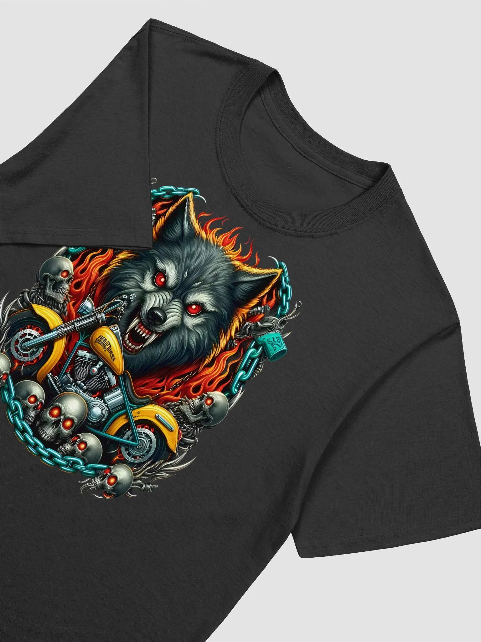 Harley-Davidson Wolf Flames T-Shirt #12 product image (3)