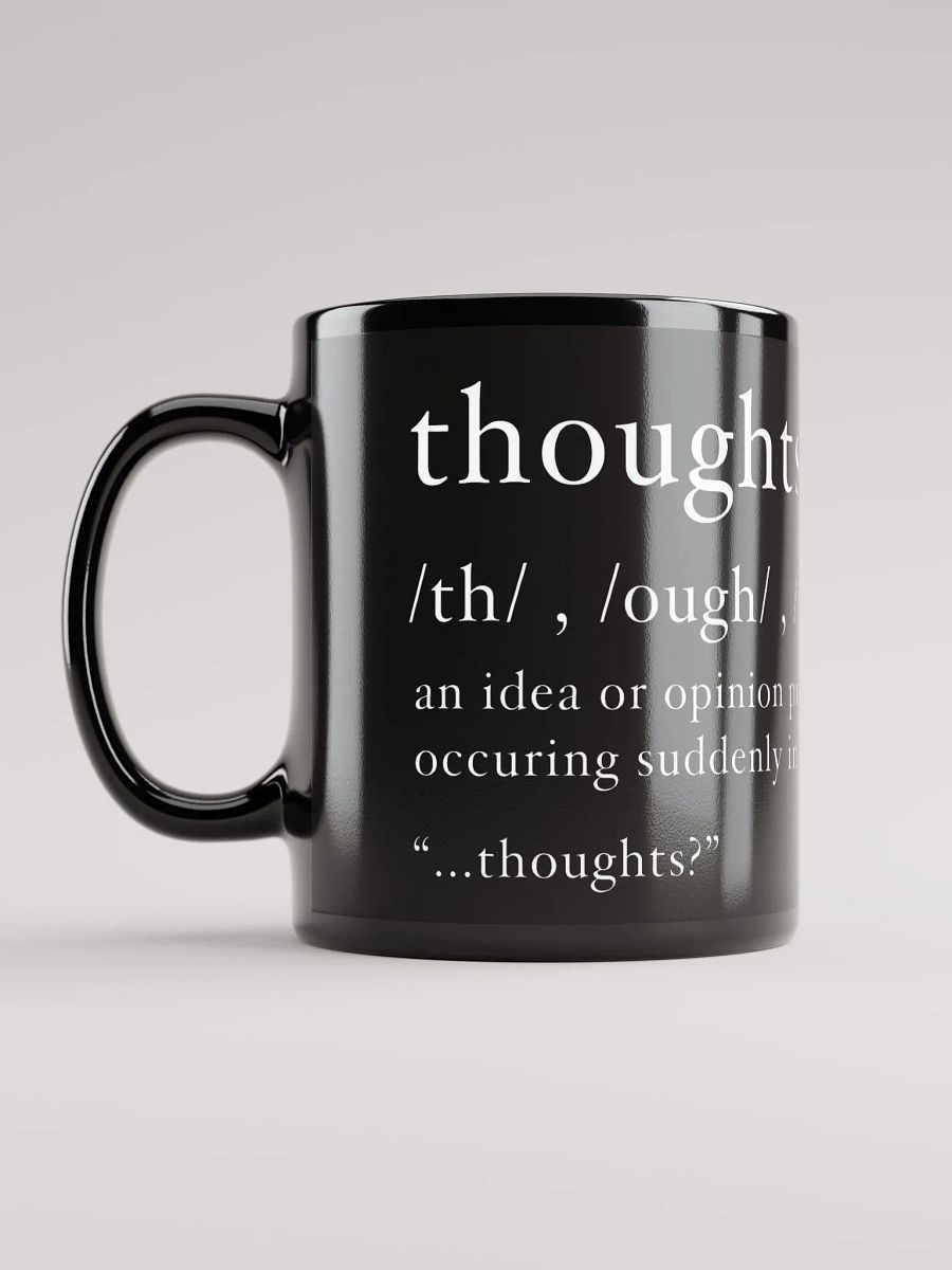 Thoughts Definition Mug Black product image (2)
