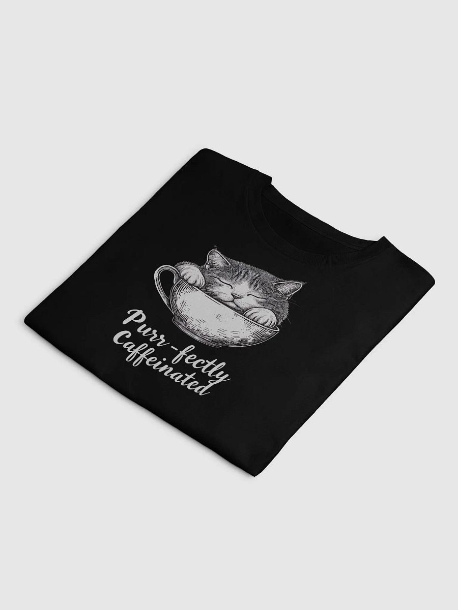 Purr-fectly Caffeinated Cat Lover Coffee Humor Crop Top product image (17)