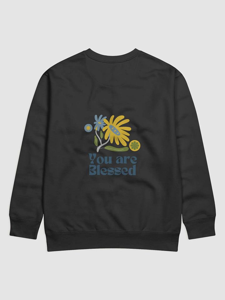 Blessed Floral Glitch Sweatshirt product image (1)