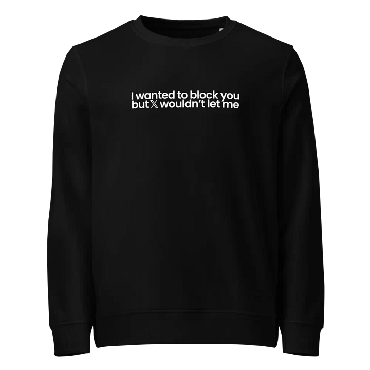 Blocked On X Crewneck - Black product image (1)