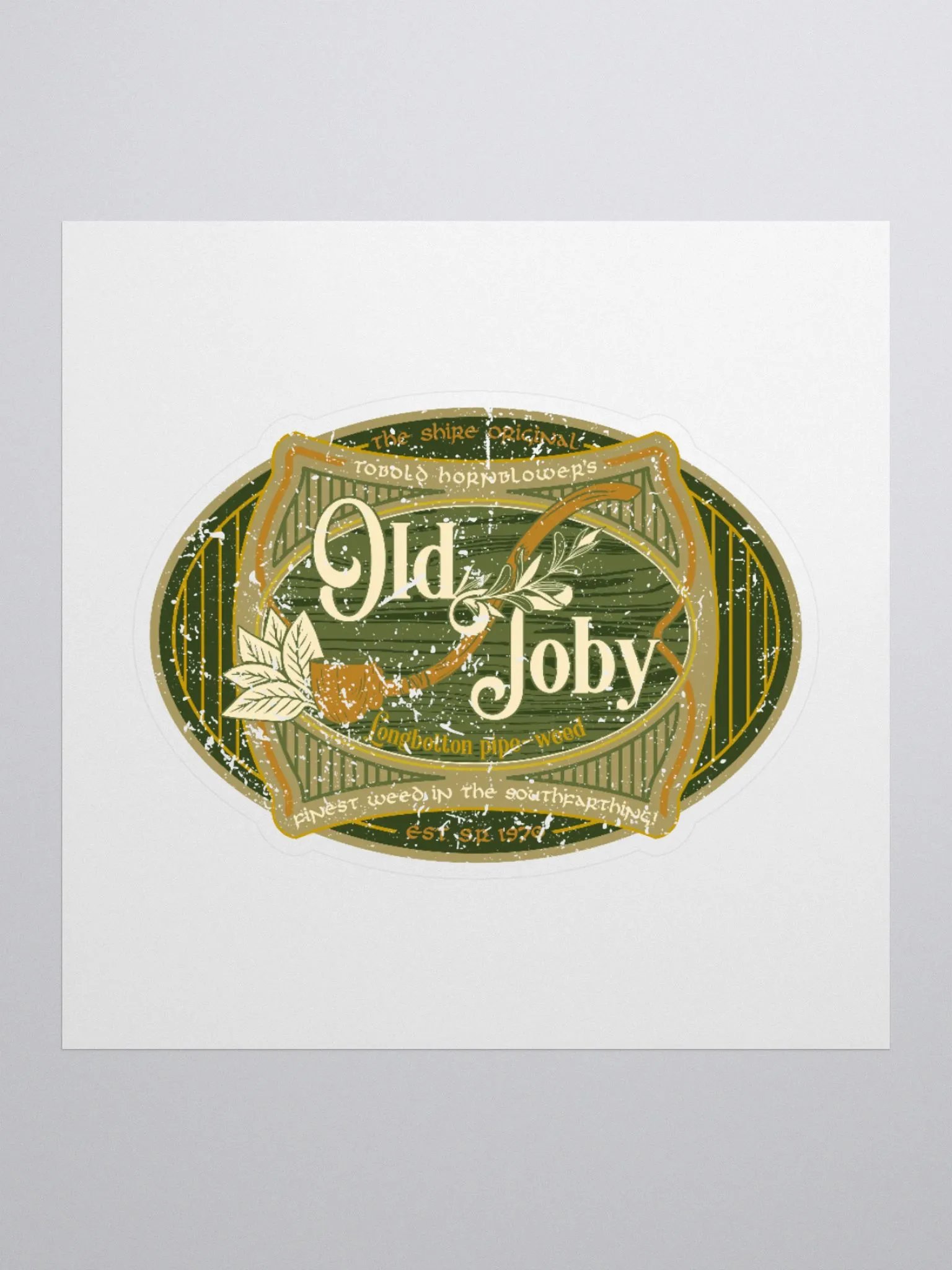 Old Toby Pipeweed Sticker | Lord of the Rings Shire Design product image (2)