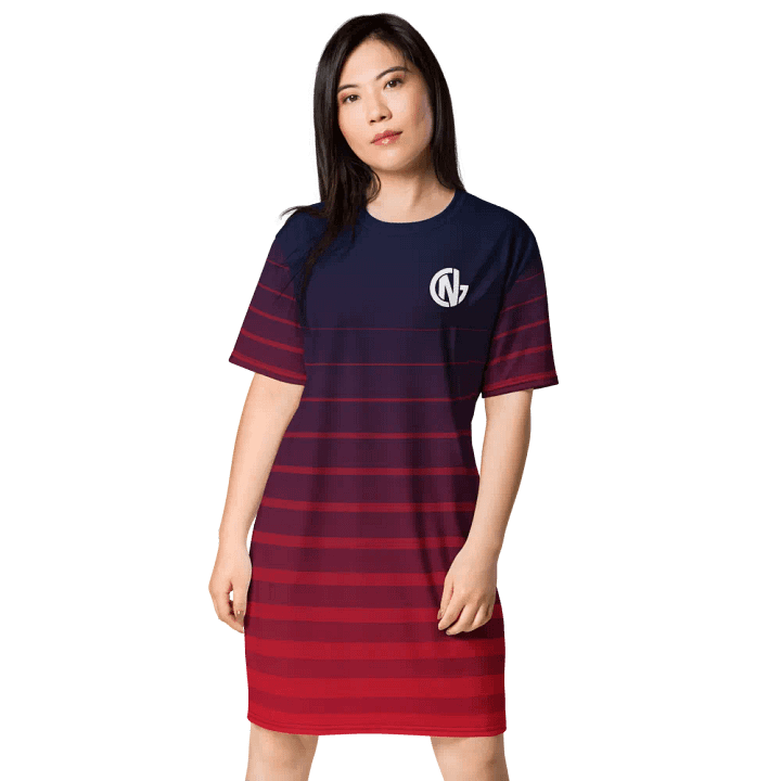 Women's Striped N-Logo T-Shirt Dress product image (1)