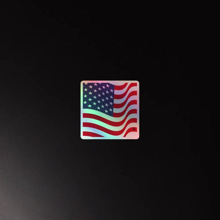 American Pride Holographic Sticker Set product image (4)