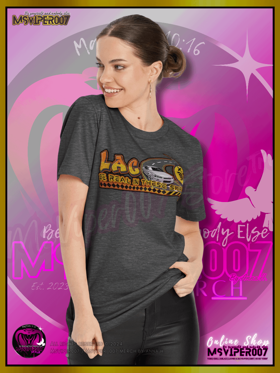 T-Shirt - MsViper007's "Lag Be Real in these Skreetz [yellow]" Gaming Comfort T-shirt By Anna H. product image (4)