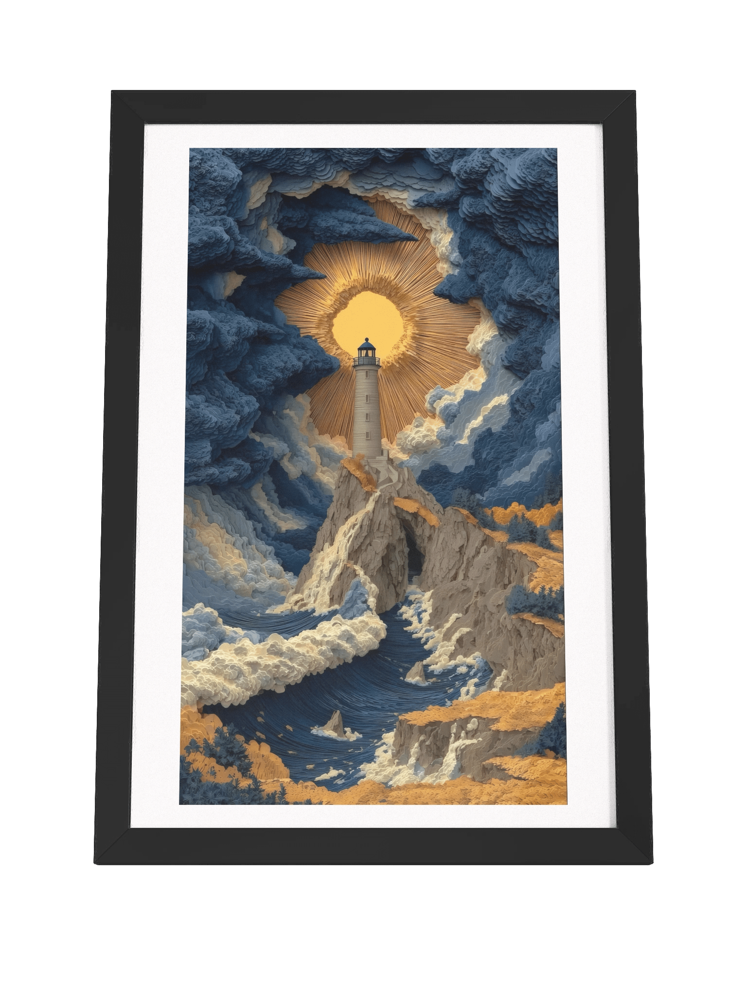 Framed Print - 'Lighthouse in the Tempest' product image (4)