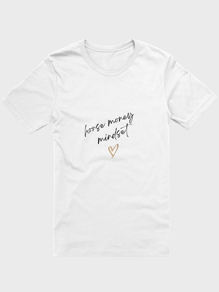 Horse Money Mindset White Tee product image (1)