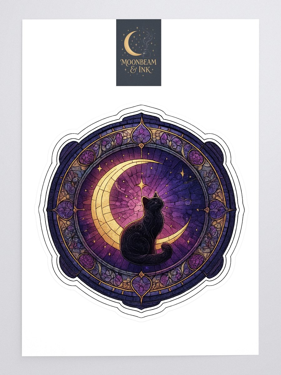 Mystical Cat & Moon Sticker Sheet product image (3)