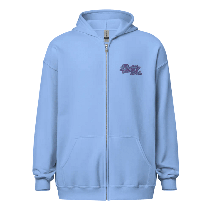 Bubbly and a B*tch (violet design) embroidered heavyweight zip-up product image (2)