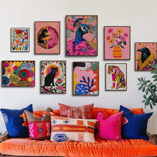 Maximalist Gallery Wall Set of 9 Colorful DIGITAL Prints
Unleash the Maximalist Muse: Gallery Wall Set of 9 Digital Prints
Di...