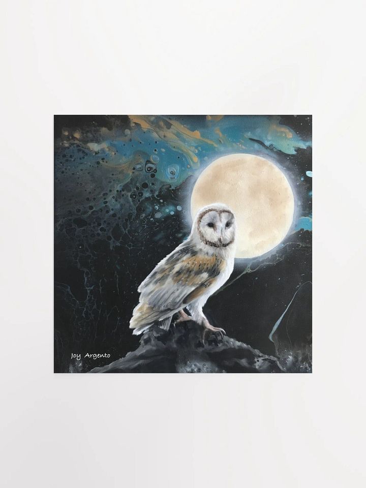 Owl and the Moon Print product image (1)