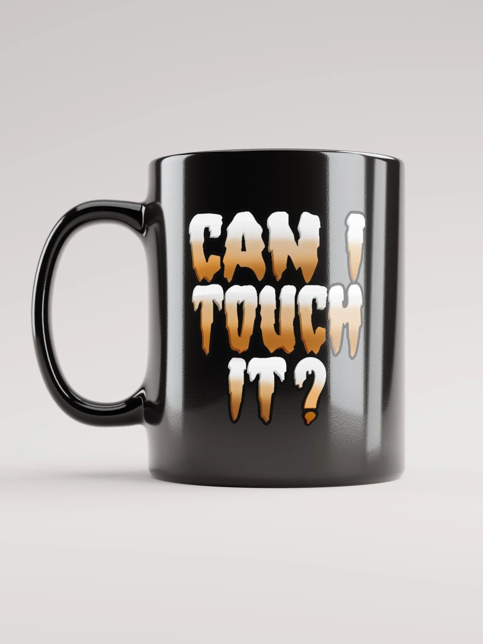 Can I Touch It? Black Glossy Mug product image (6)