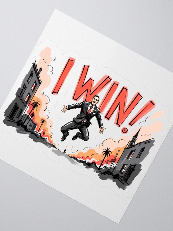 Dynamic Win Art Print – Urban Triumph Sticker product image (4)