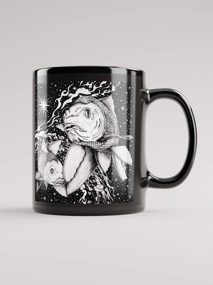 Pisces Zodiac, Black Glossy Mug product image (2)