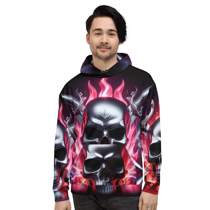 Hoodie Clothing - Unisex Skull Hoodie #21 product image (2)