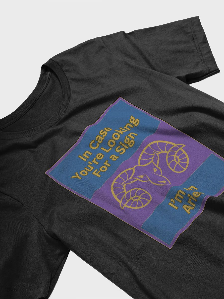 I'n Case You’re Looking For A Sign Aries Zodiac Sign T-Shirt, Zodiac Sign Vibes T-Shirt, Aries T-Shirt, Astrological T-shirt. product image (3)