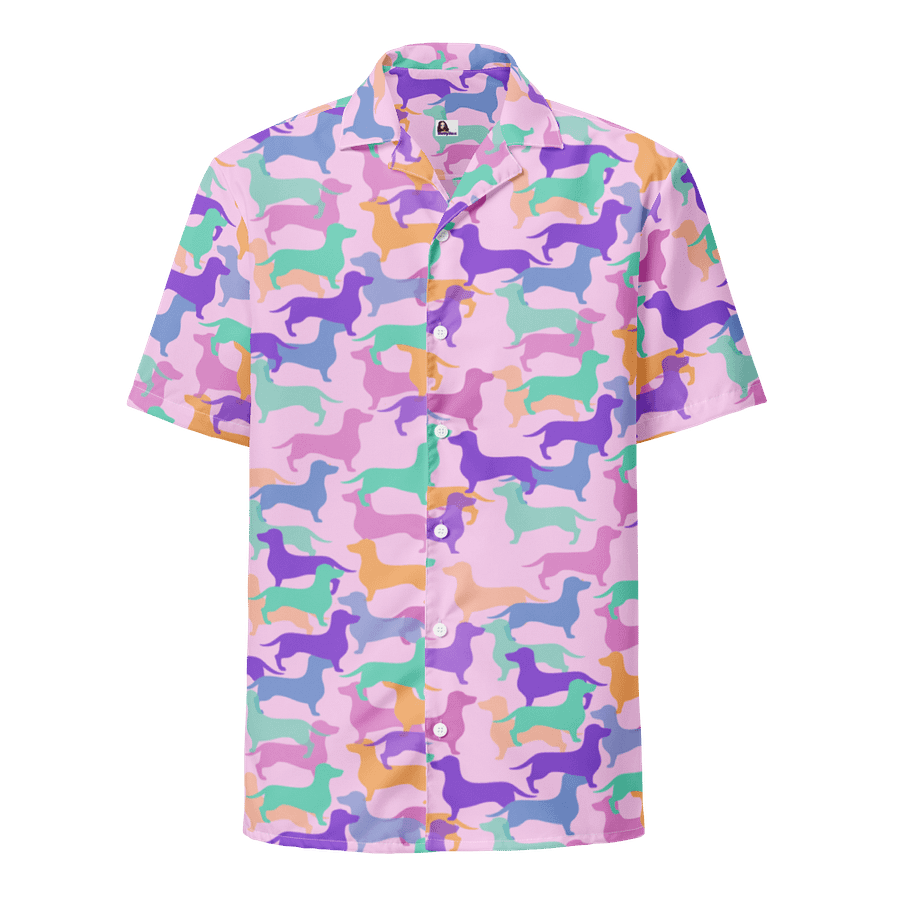 Pastel Hughie Camo Hawaiian Shirt product image (5)