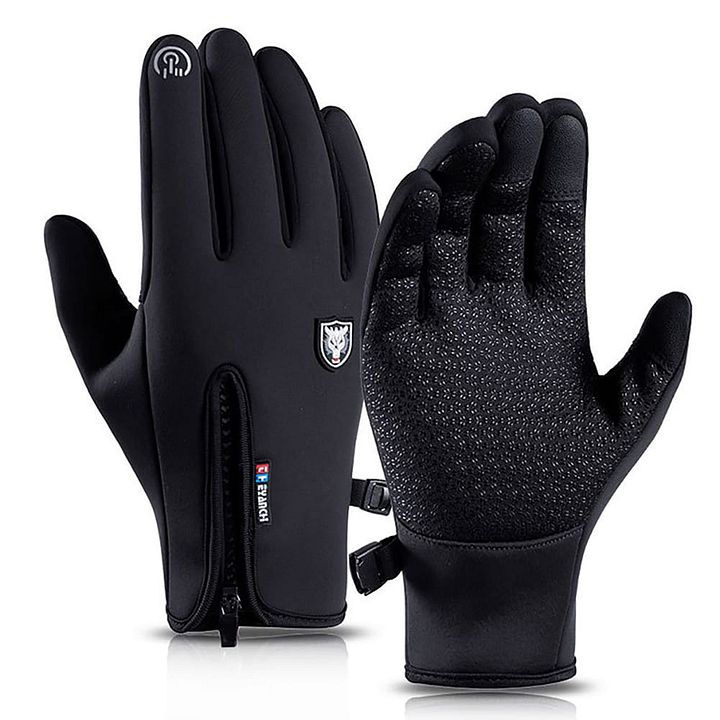Sunnyheart Uni Winter Windproof Waterproof Touch Screen Zip Warm Cycling Skiing Gloves product image (2)