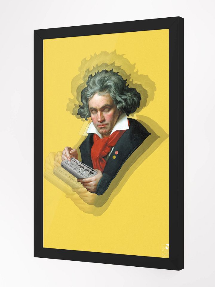 Roland van Beethoven by Frank Fonik (TB 303) , Techno EDM Framed High Quality Matte Poster product image (9)