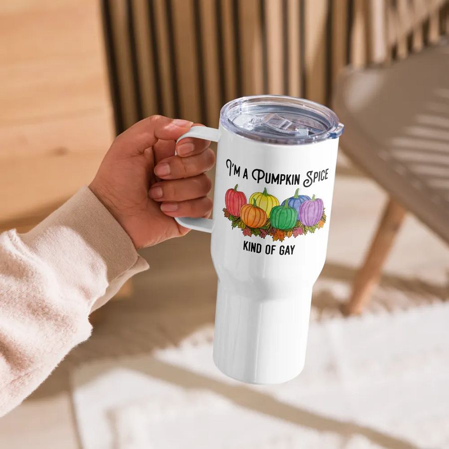 Pumpkin Spice Gay - Travel Mug product image (8)