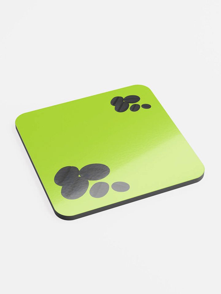 Green Black Coffee Beans Coaster product image (2)