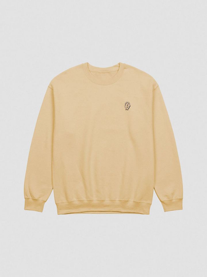EXCLAIMING MENTALLY (L.C. brass and white design) embroidered crewneck product image (16)